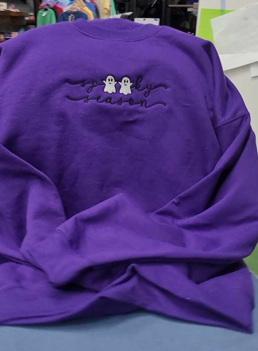 Spooky Season Embroidered Sweatshirt