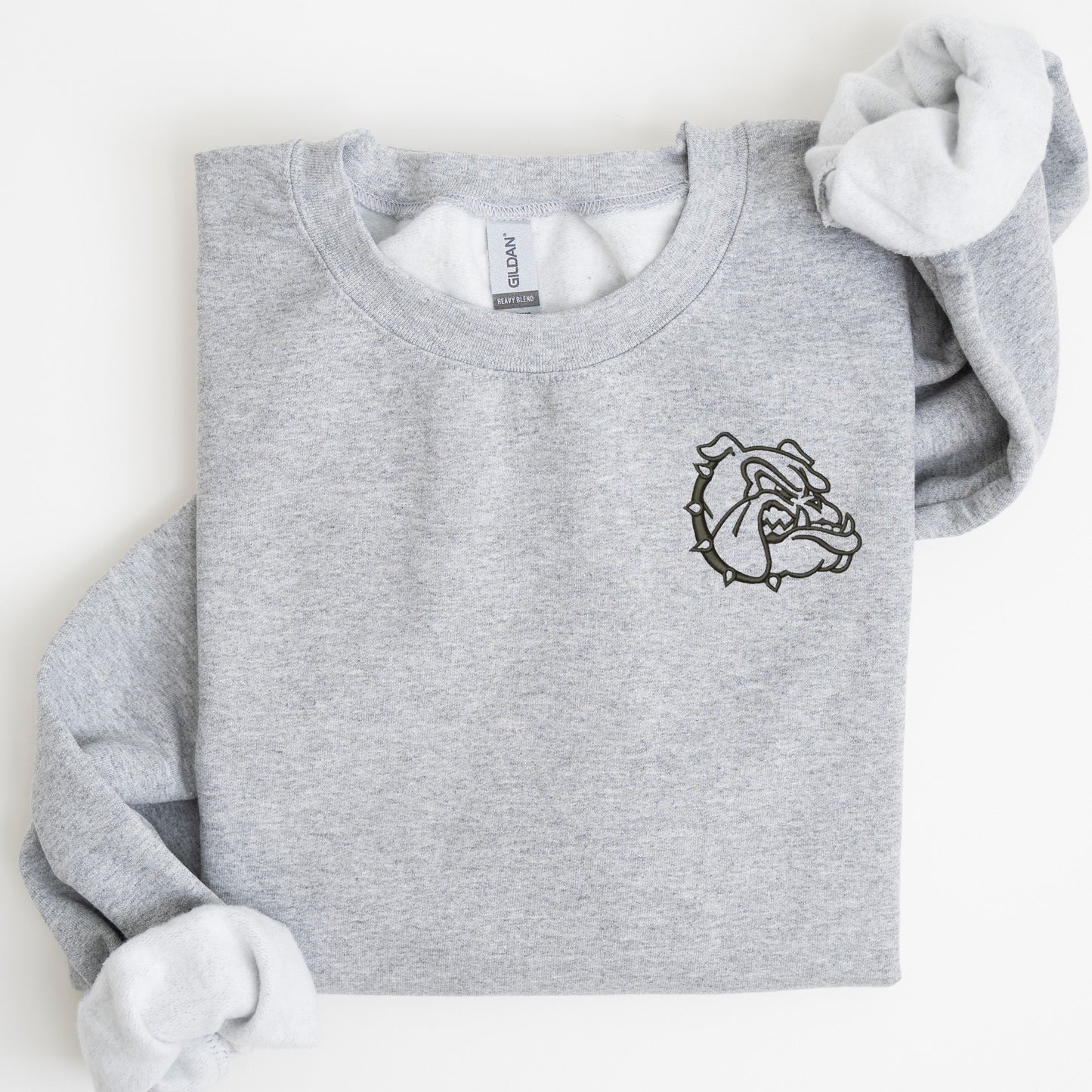 Bulldog Embroidered Sweatshirt