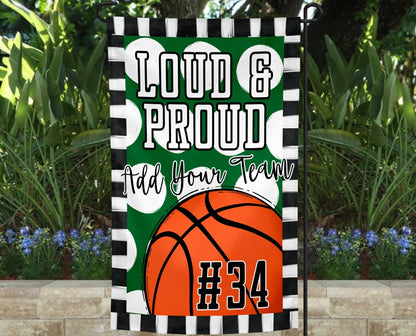 Loud & Proud Basketball Garden Flag