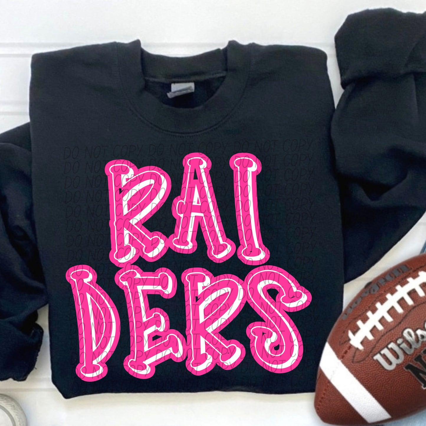 Raiders Pink Out DTF Transfer