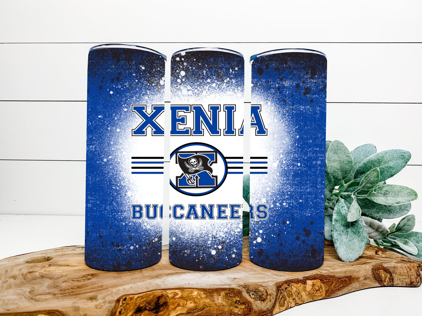 Xenia Buccaneers Completed 20oz Skinny Tumbler