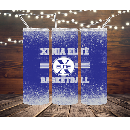 Xenia Elite Basketball Completed 20oz Skinny Tumbler