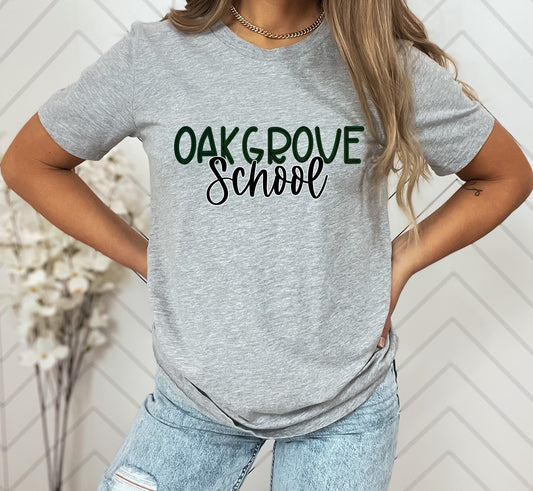 Oak Grove School Scribble Doodle Graphic Tee