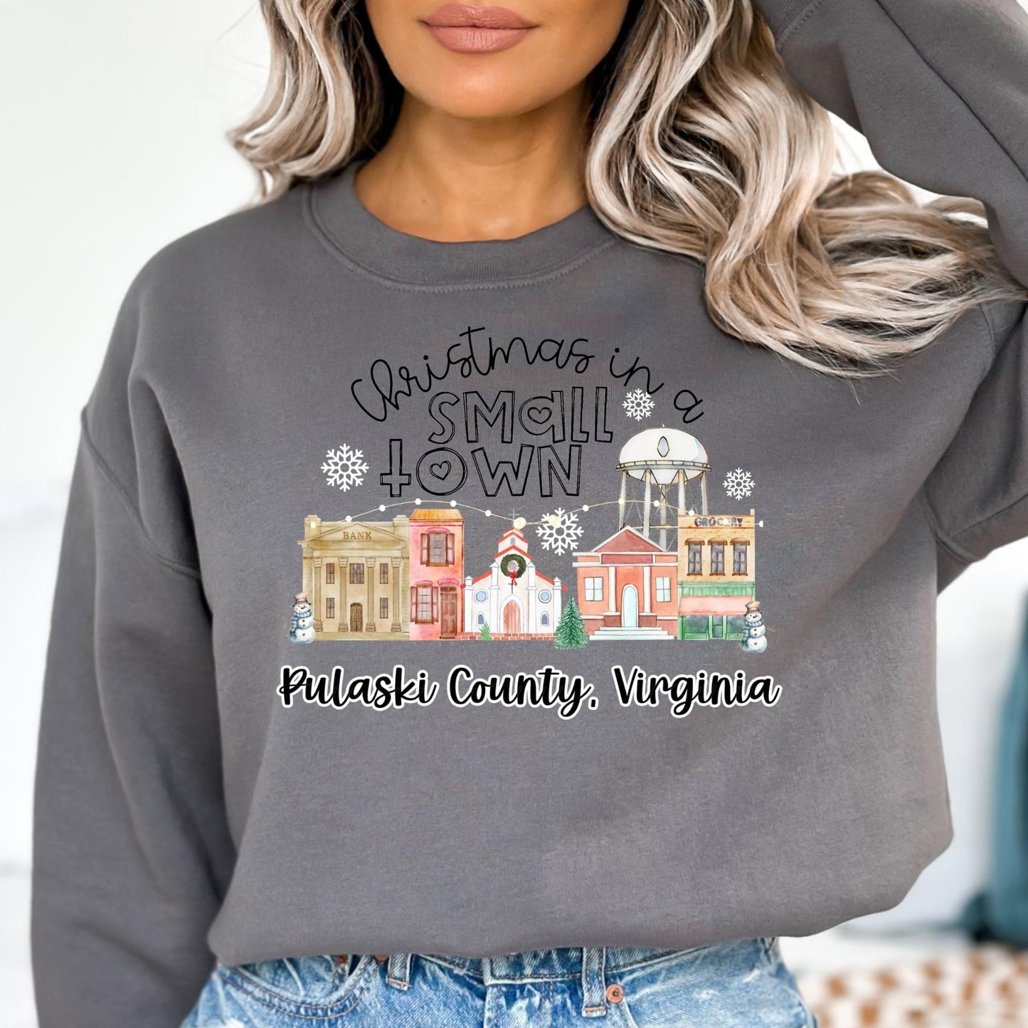 Christmas in a small town Pulaski County,VA  Graphic Tee or Sweatshirt