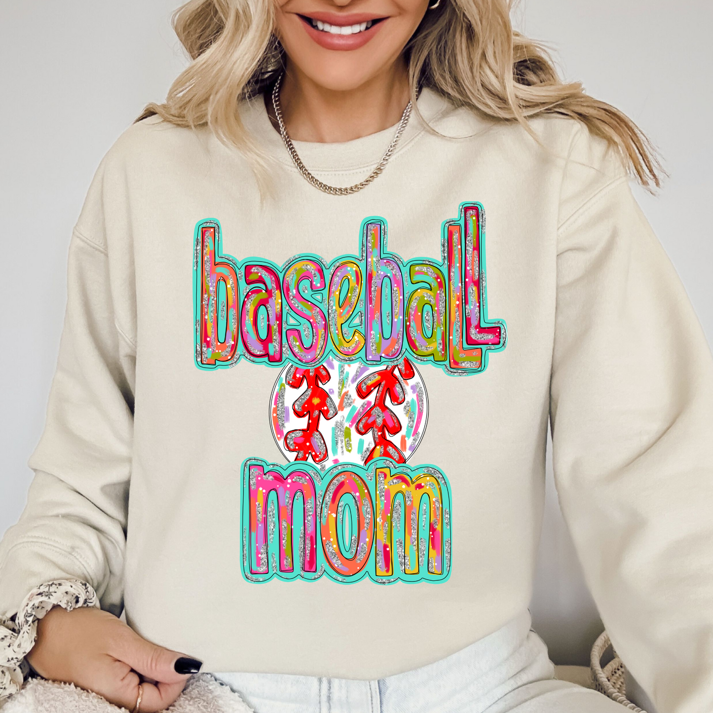 Baseball Mom DTF Transfer