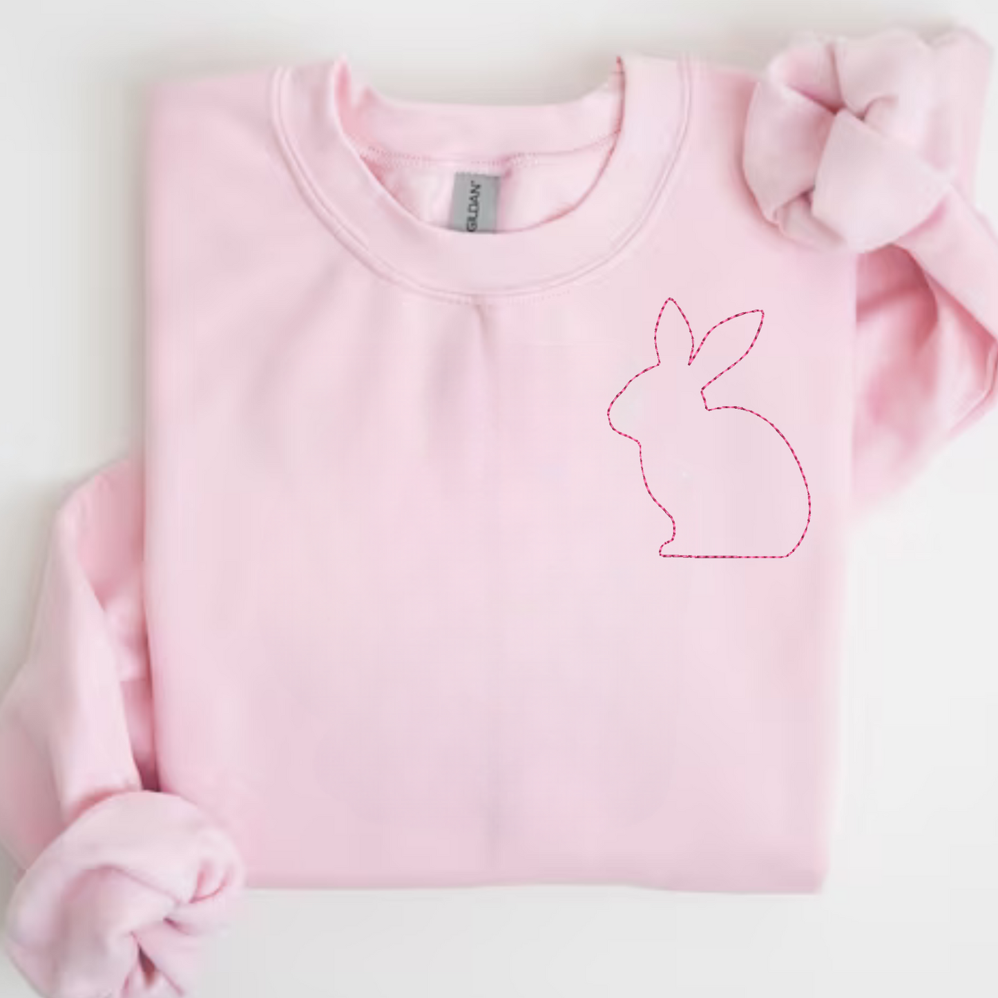 Stitched Bunny Embroidered Sweatshirt