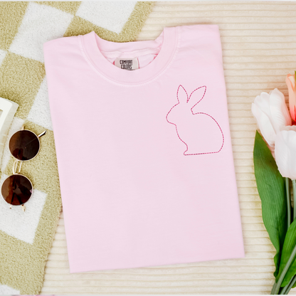 Stitched Bunny Embroidered Comfort Color