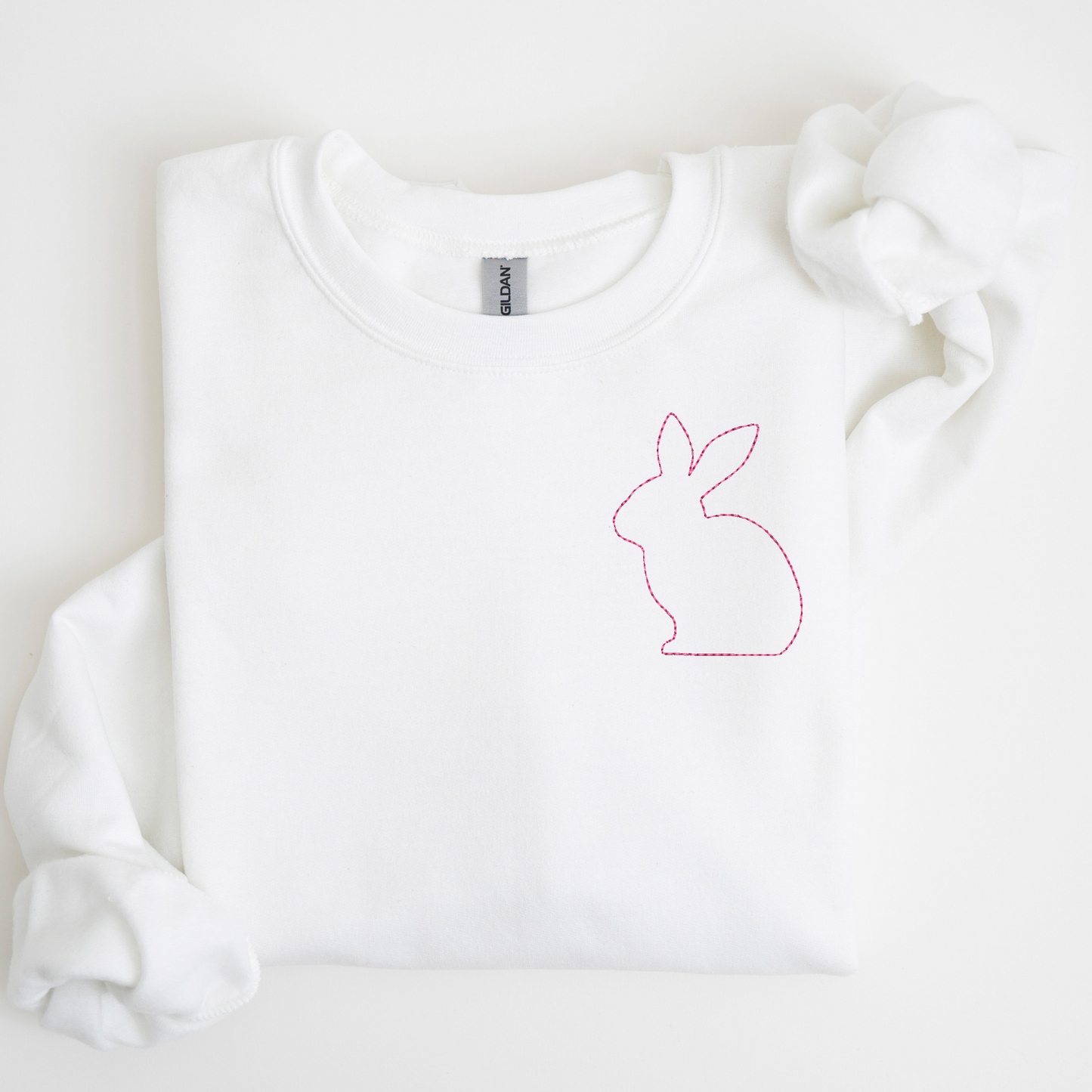 Stitched Bunny Embroidered Sweatshirt