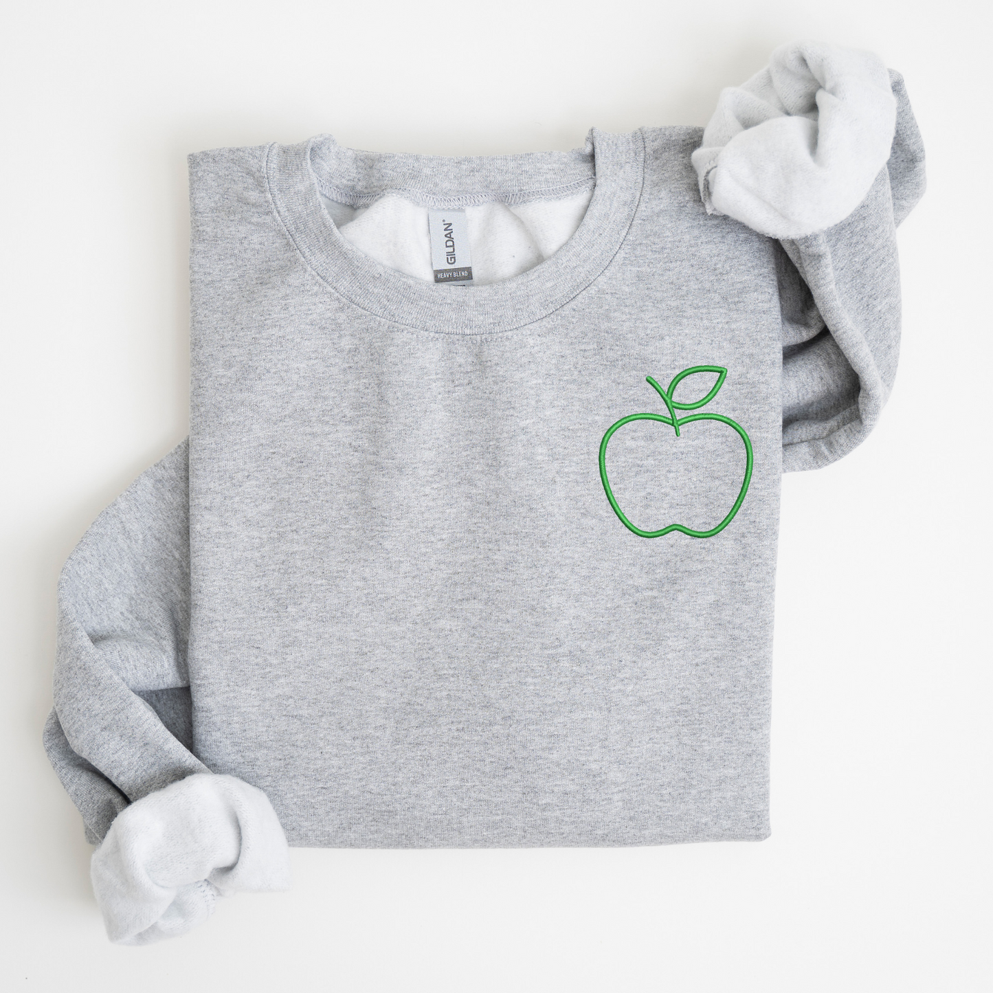 Apple Embroidered Sweatshirt