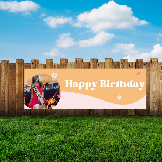 Happy Birthday with Photo Banner