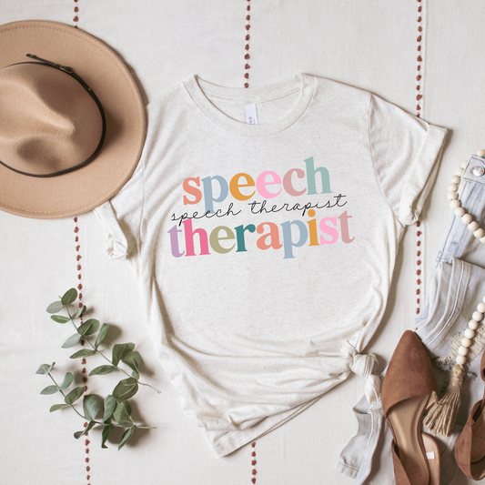 Speech Therapist Watercolor DTF Transfer