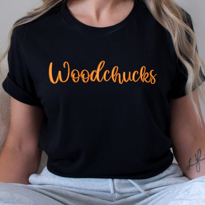 Woodchucks 3D Puff Embroidered CC Short Sleeve/Sweatshirt