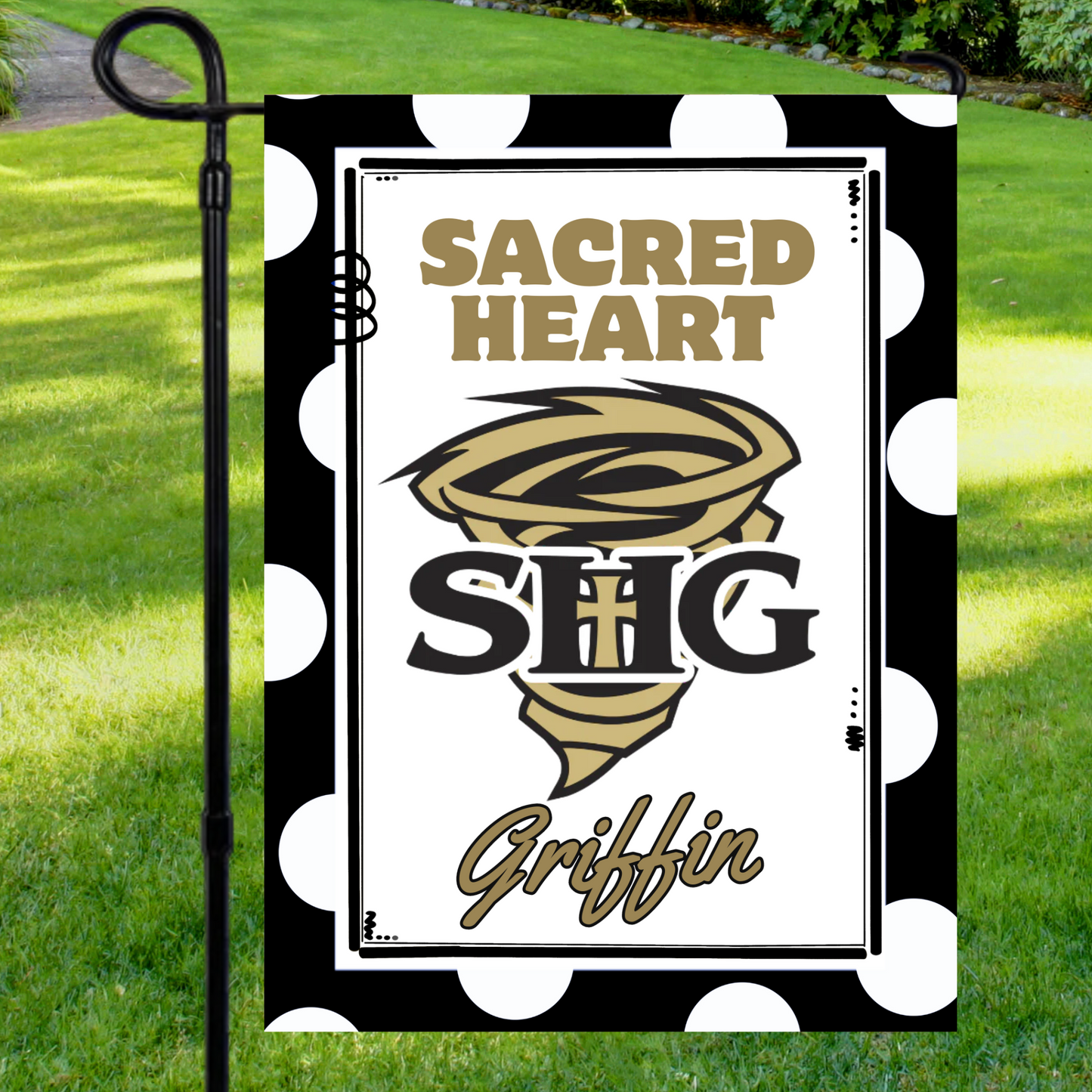 Sacred Heart Garden Flag