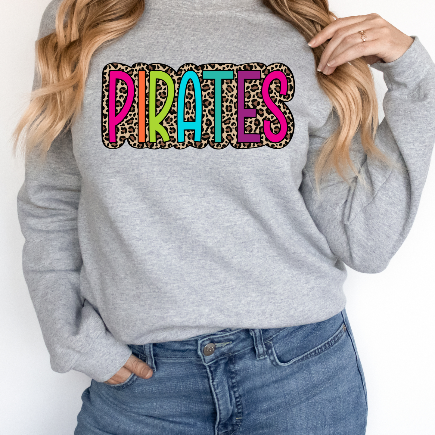 Pirates Colorful Leopard DTF Transfer