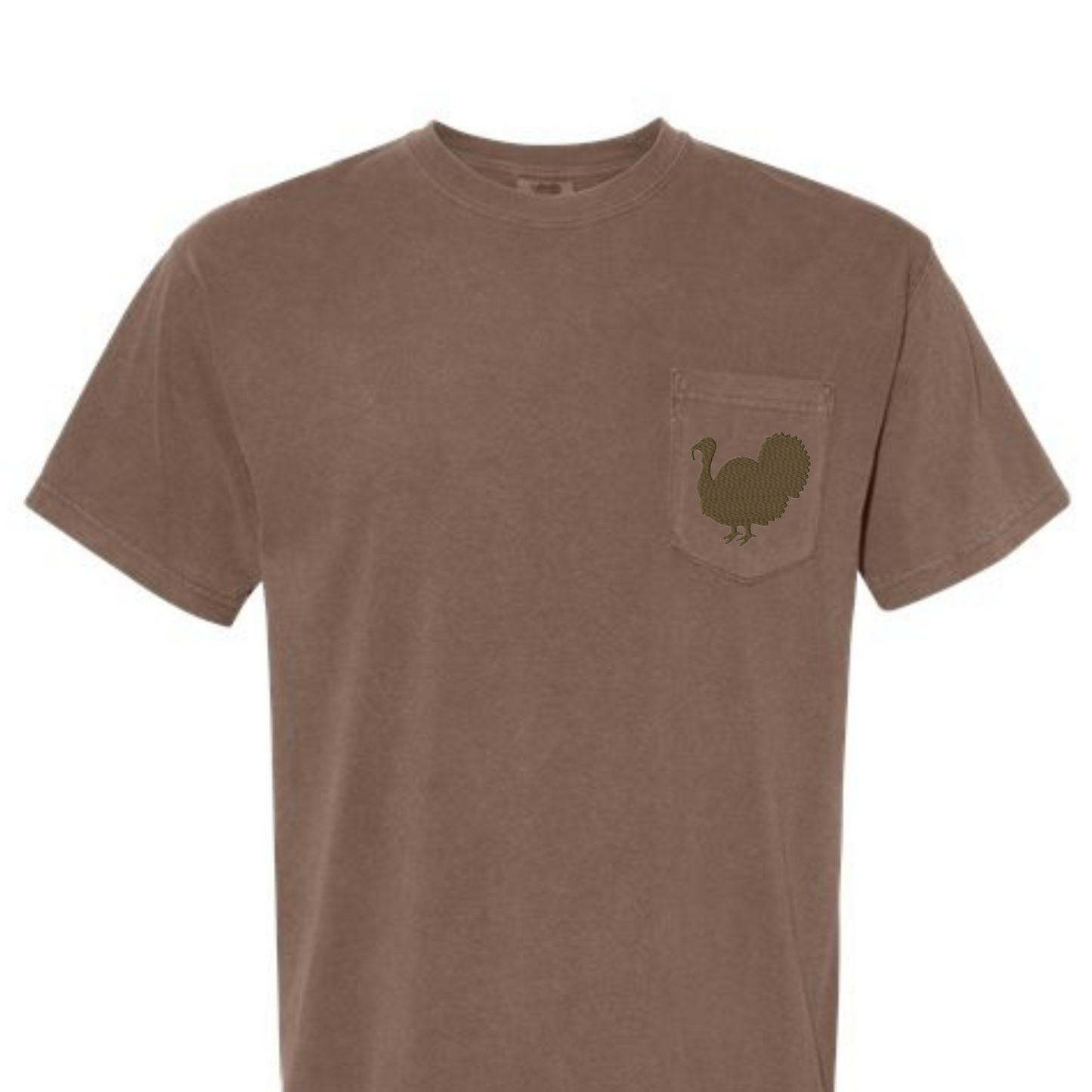 Turkey Comfort Color Embroidered Tee