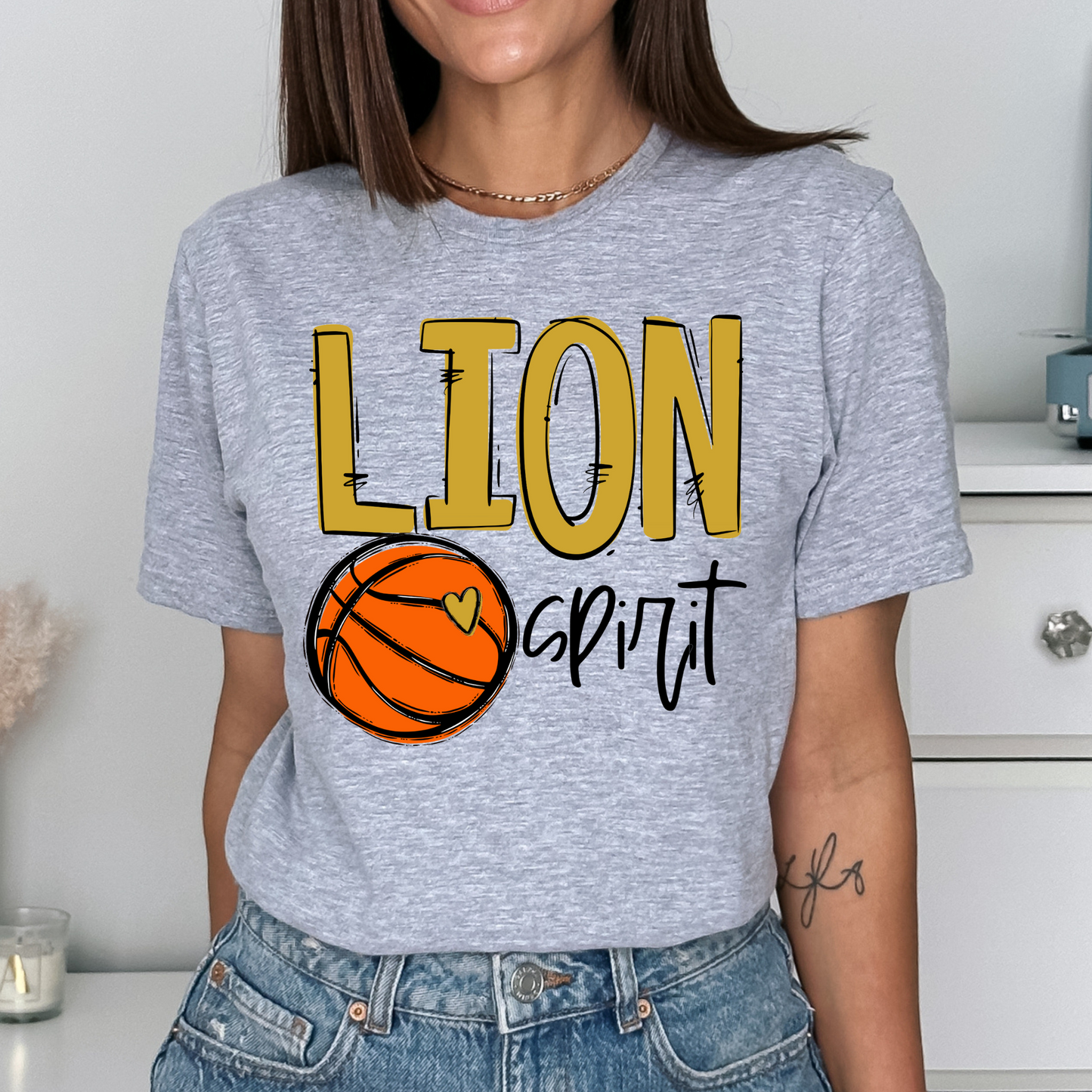 Lion Basketball DTF Transfer