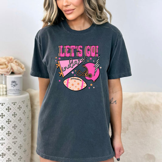 Let's Go Indians Preppy Graphic Tee