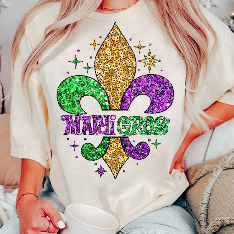 Mardi Gras DTF Transfer