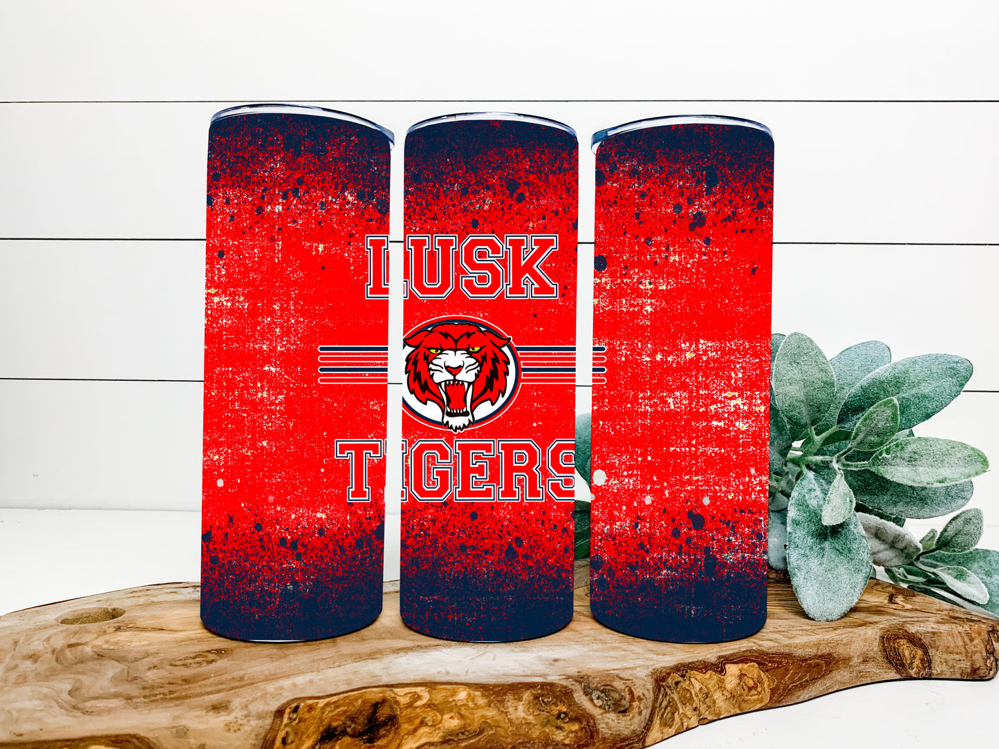 Lusk Tigers Completed 20oz Skinny Tumbler