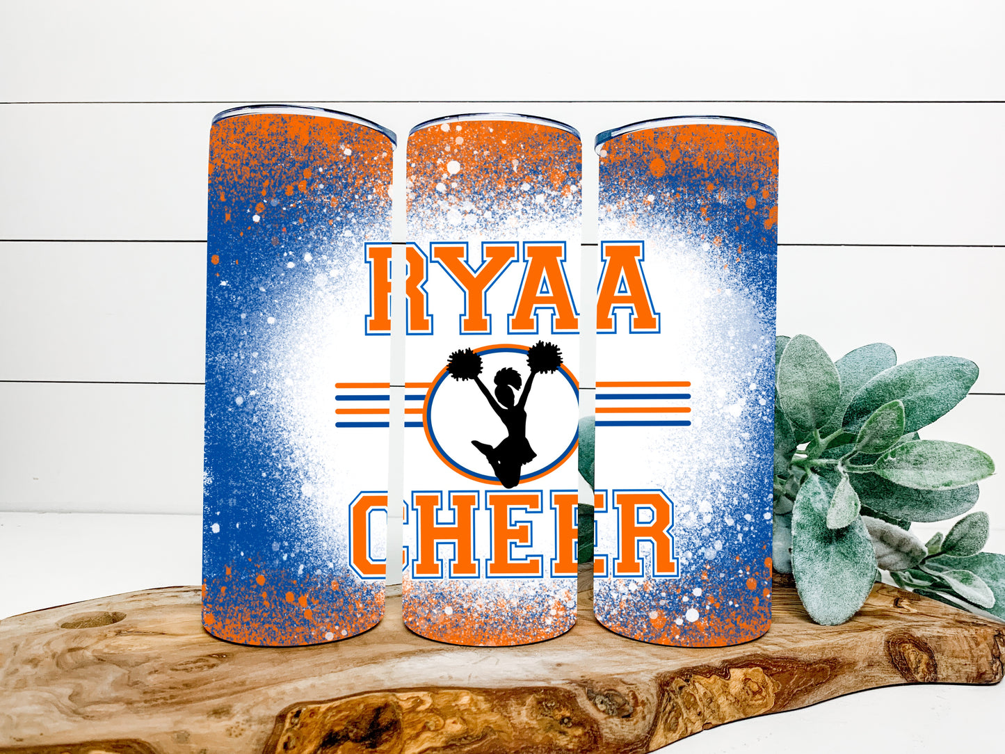 RYAA Cheer Completed 20oz Skinny Tumbler