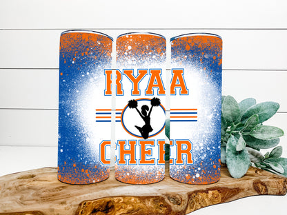 RYAA Cheer Completed 20oz Skinny Tumbler