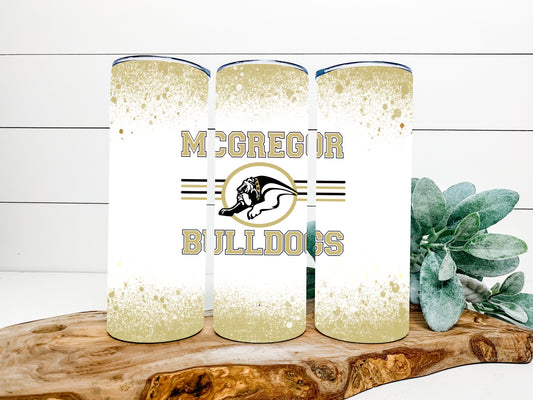 McGregor Bulldogs Completed 20oz Skinny Tumbler