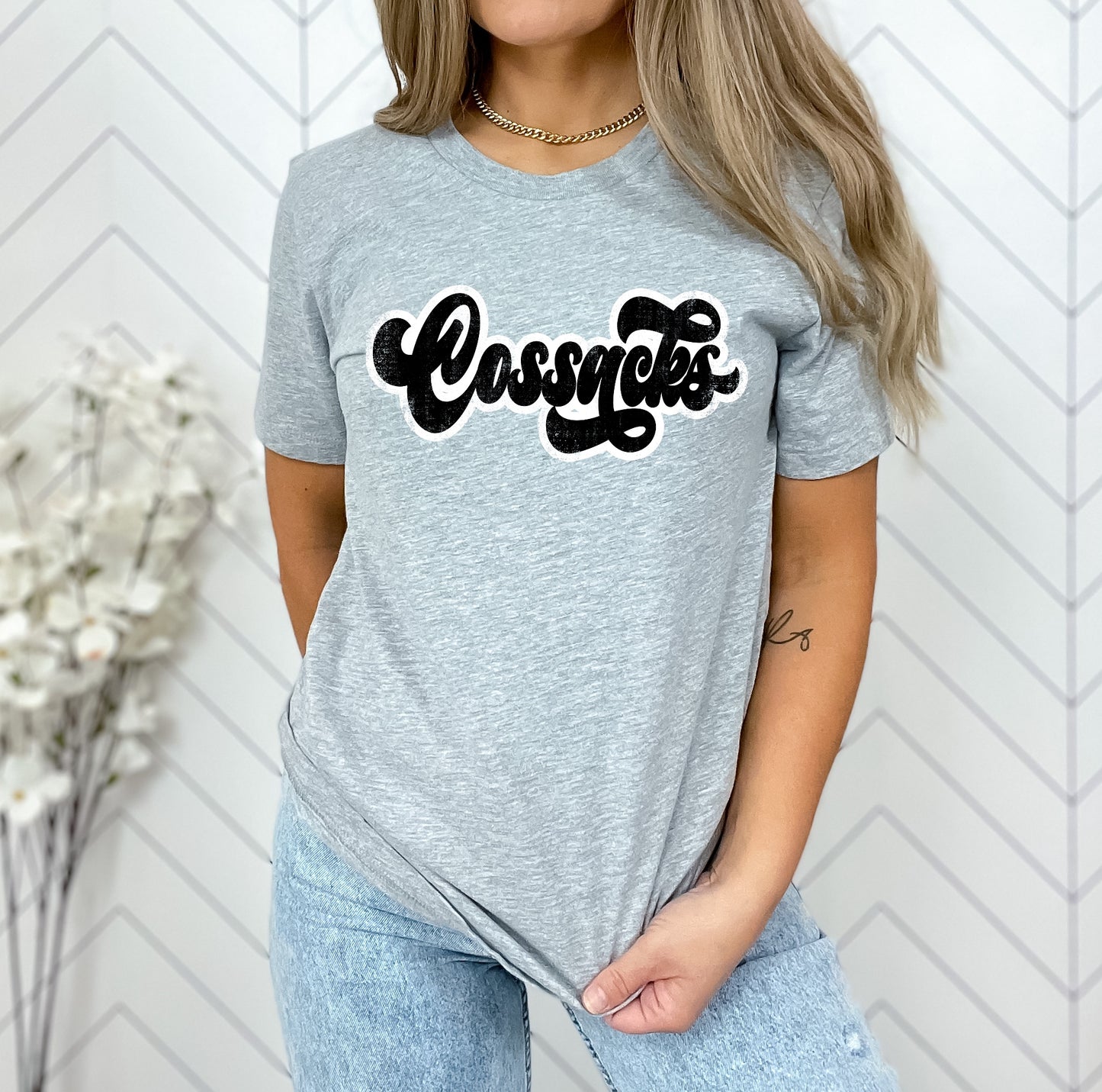 Cossacks Vintage  Retro Shadow Distressed DTF Transfer