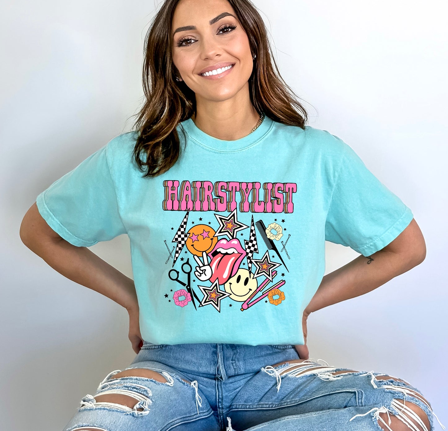 Hairstylist Preppy Graphic Tee