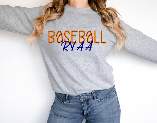 Baseball RYAA Scribble Doodle Graphic Tee