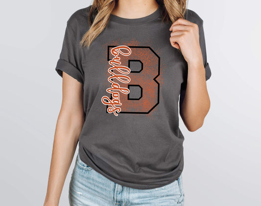 Bulldogs orange splatter Graphic Tee