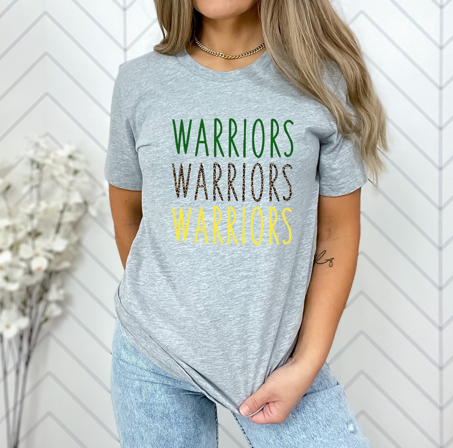 Warriors Skinny Mascot Graphic Tee