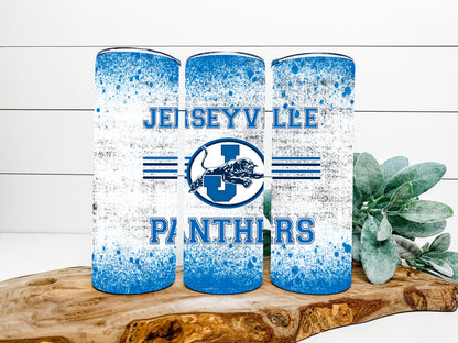 Jerseryville Panthers Completed 20oz Skinny Tumbler