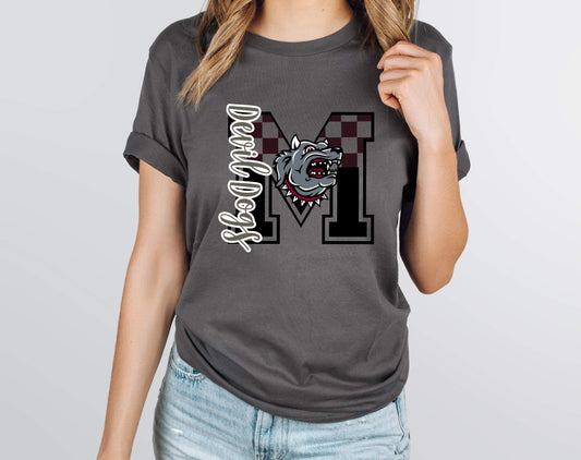 Devil Dogs Checkered Graphic Tee