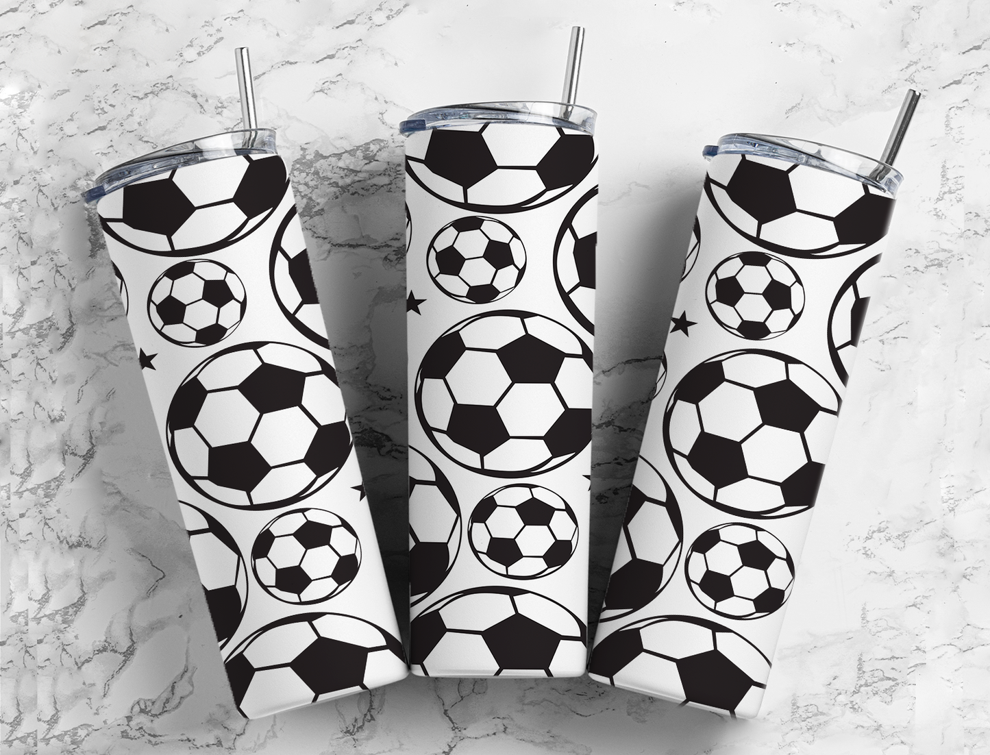 Soccer Completed 20oz Skinny Tumbler