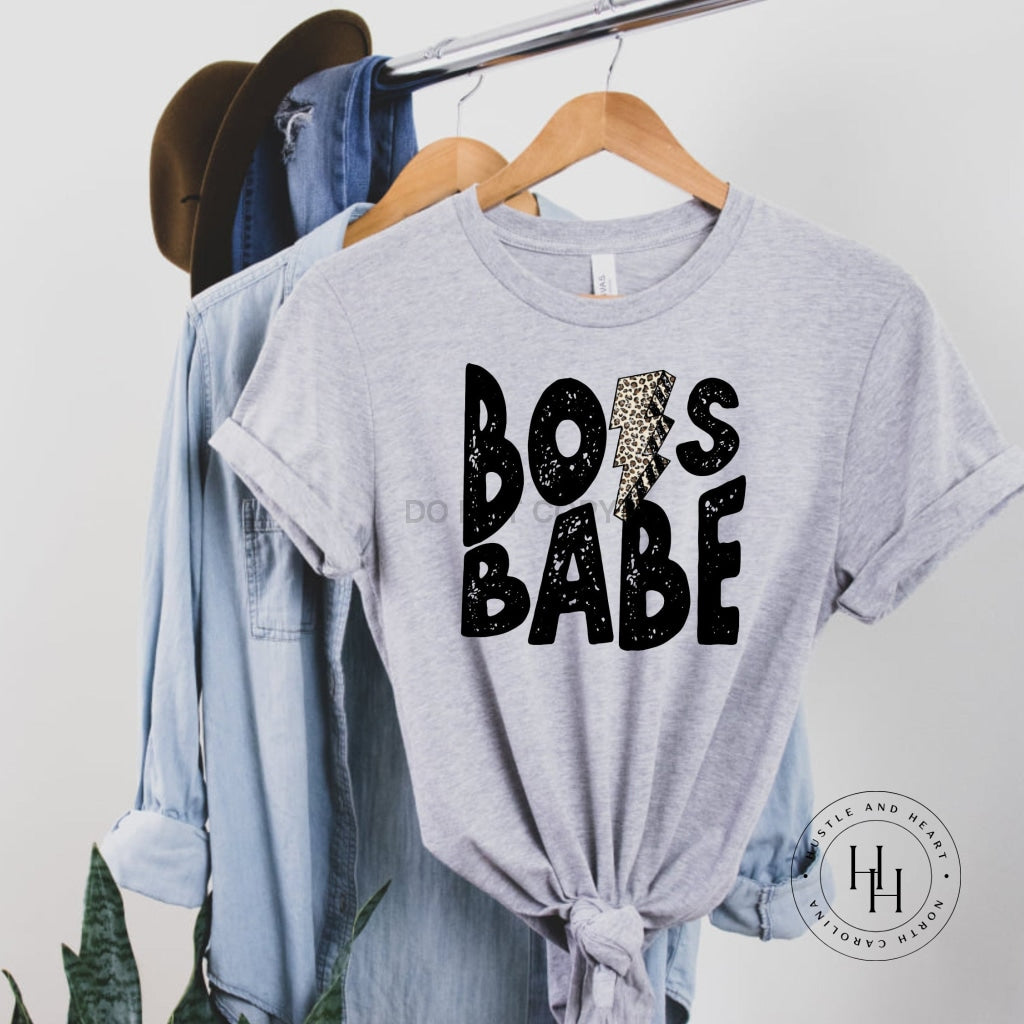 Boss Babe Lightning Bolt Graphic Tee