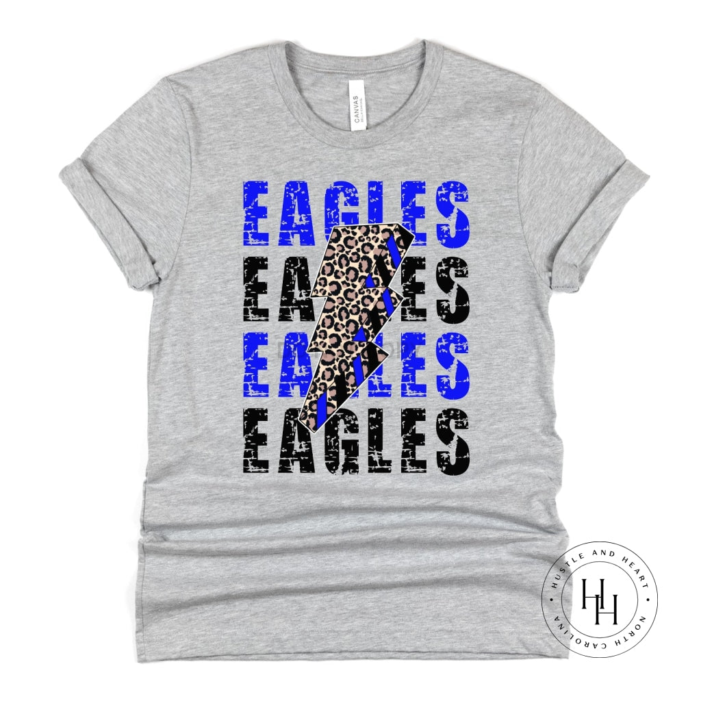 Eagles Royal Blue Lightning Bolt Graphic Tee