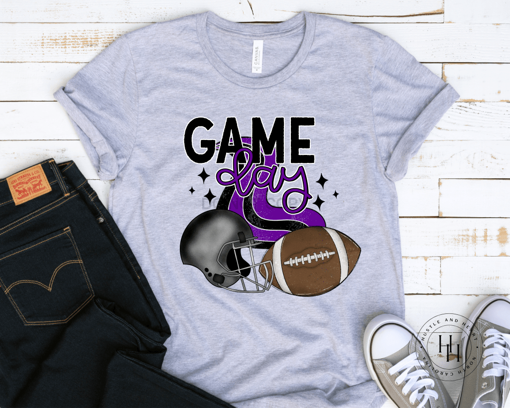 Game Day Purple Graphic Tee Shirt