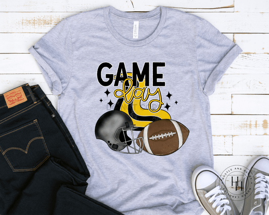 Game Day Yellow Graphic Tee Shirt