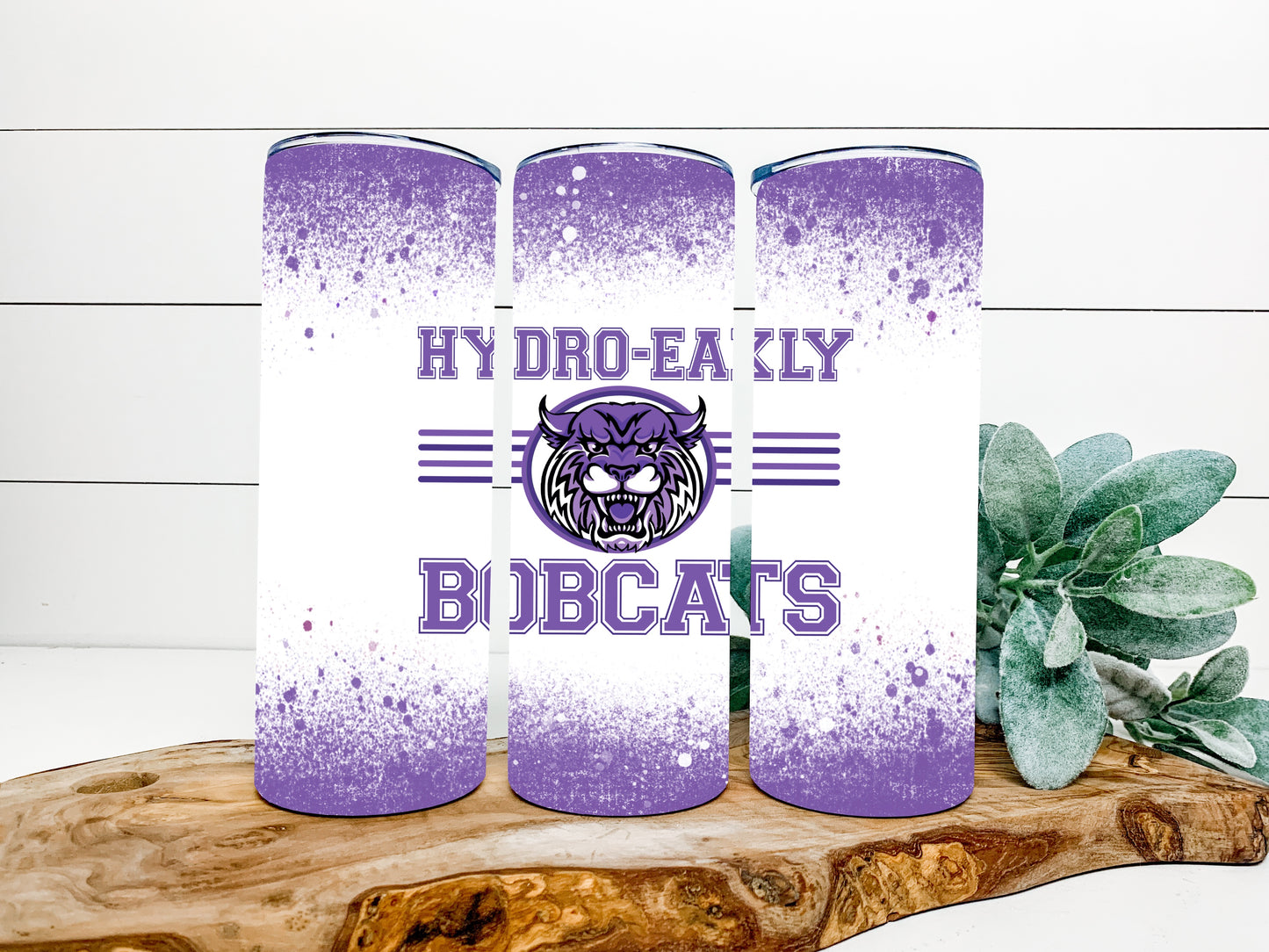 Hydro-Eakly Bobcats Completed 20oz Skinny Tumbler