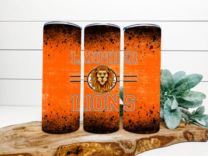 Lanphier Lions Completed 20oz Skinny Tumbler