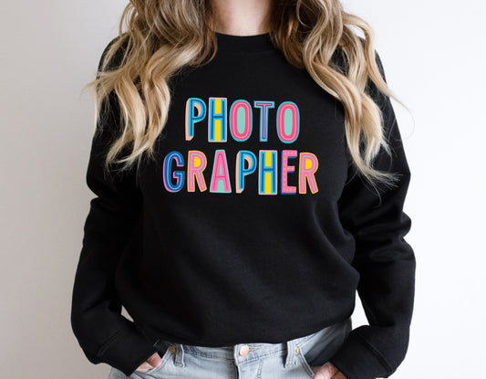 Photographer Colorful Graphic Tee