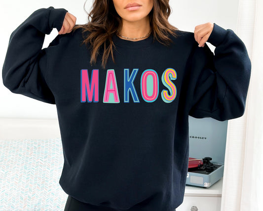 Makos Colorful Graphic Tee