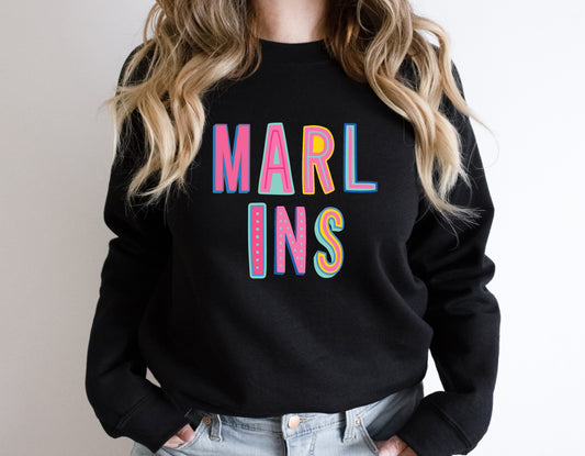 Marlins Colorful Graphic Tee