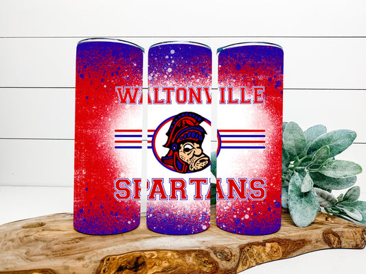 Waltonville Spartans Completed 20oz Skinny Tumbler