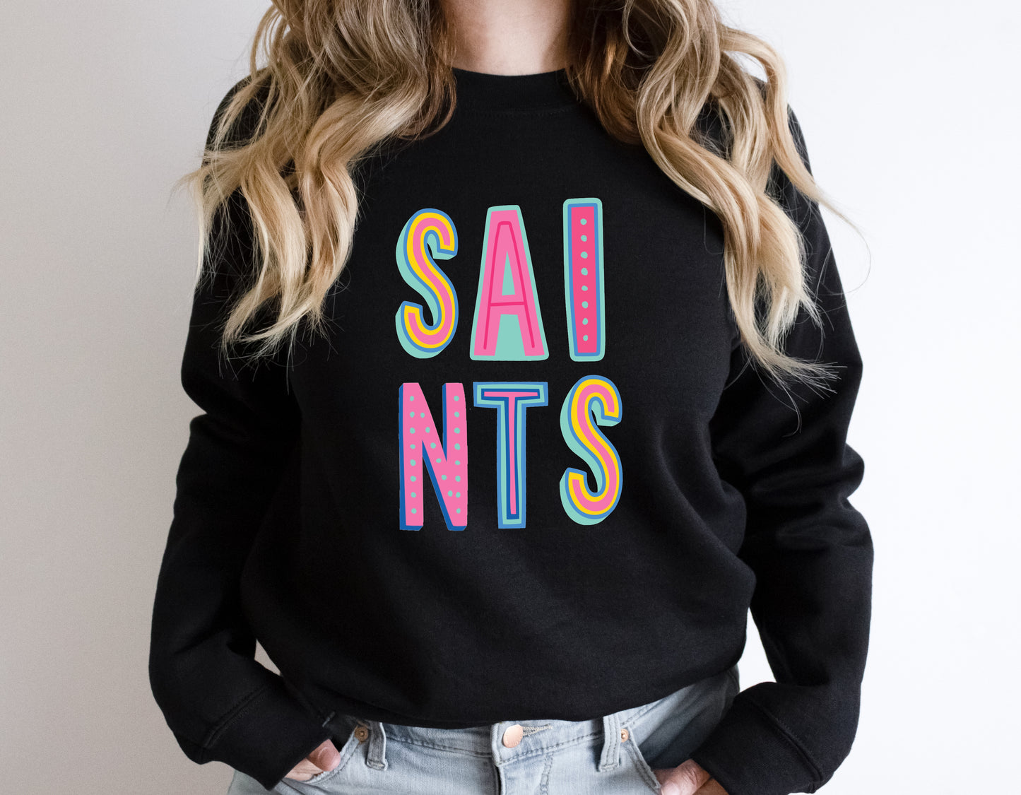 Saints Colorful Graphic Tee