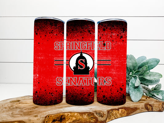 Springfield Senators Completed 20oz Skinny Tumbler