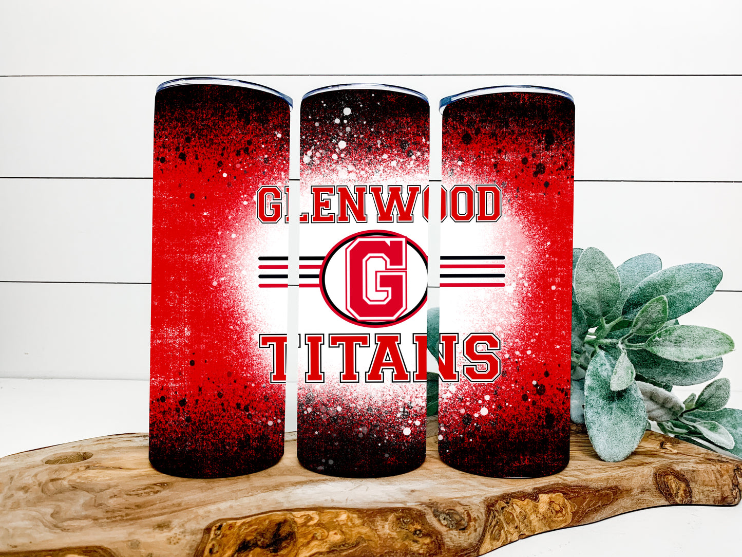 Glenwood Titans Completed 20oz Skinny Tumbler