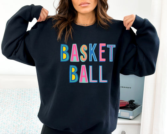 Basketball Colorful Graphic Tee