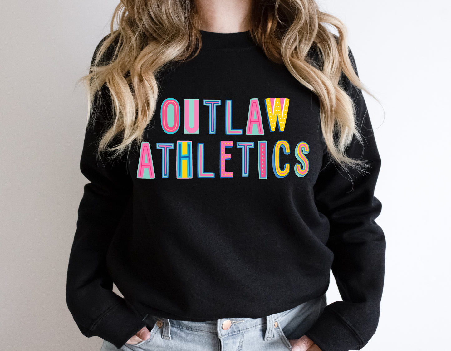 Outlaw Athletics Colorful Graphic Tee