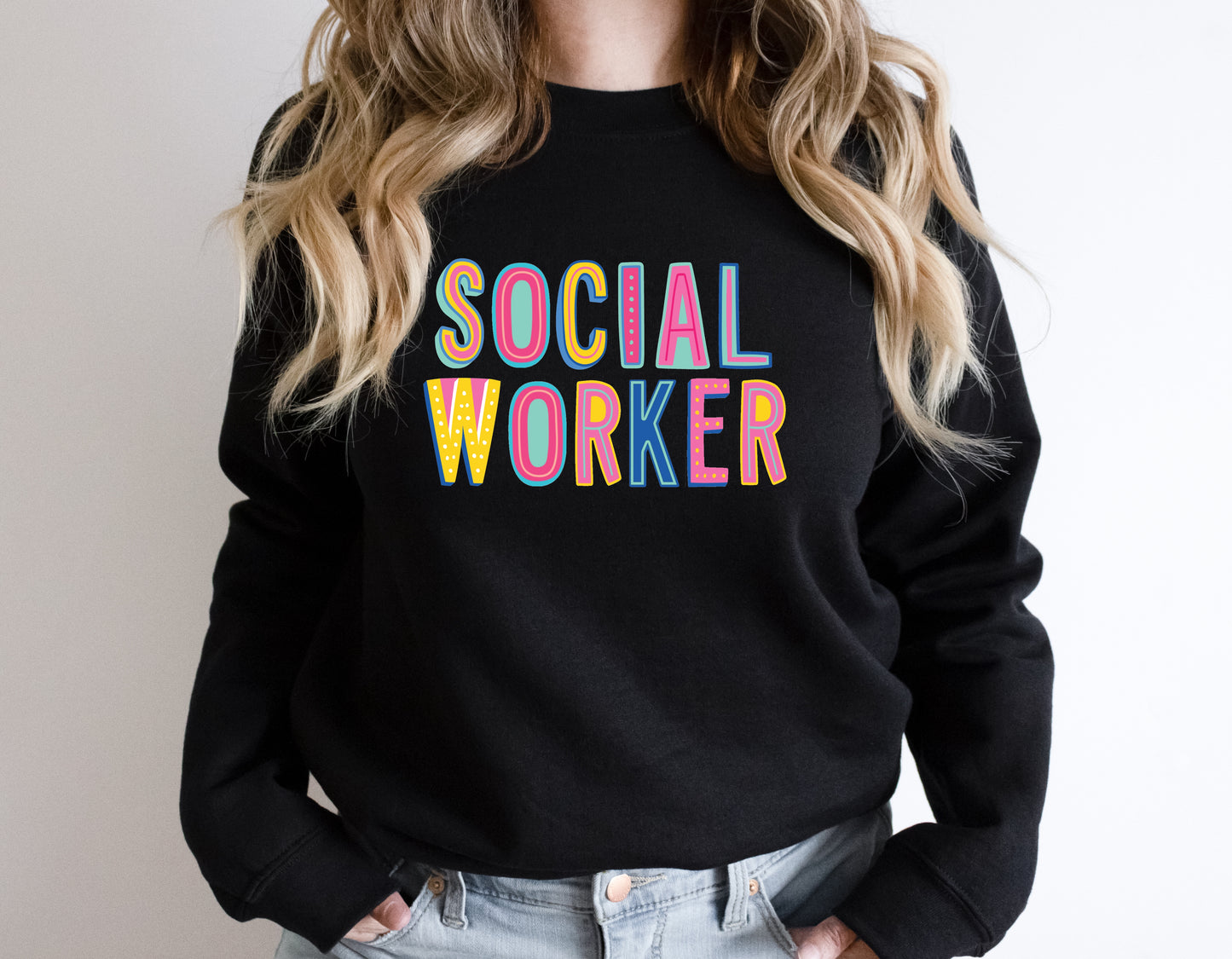 Social Worker Colorful Graphic Tee